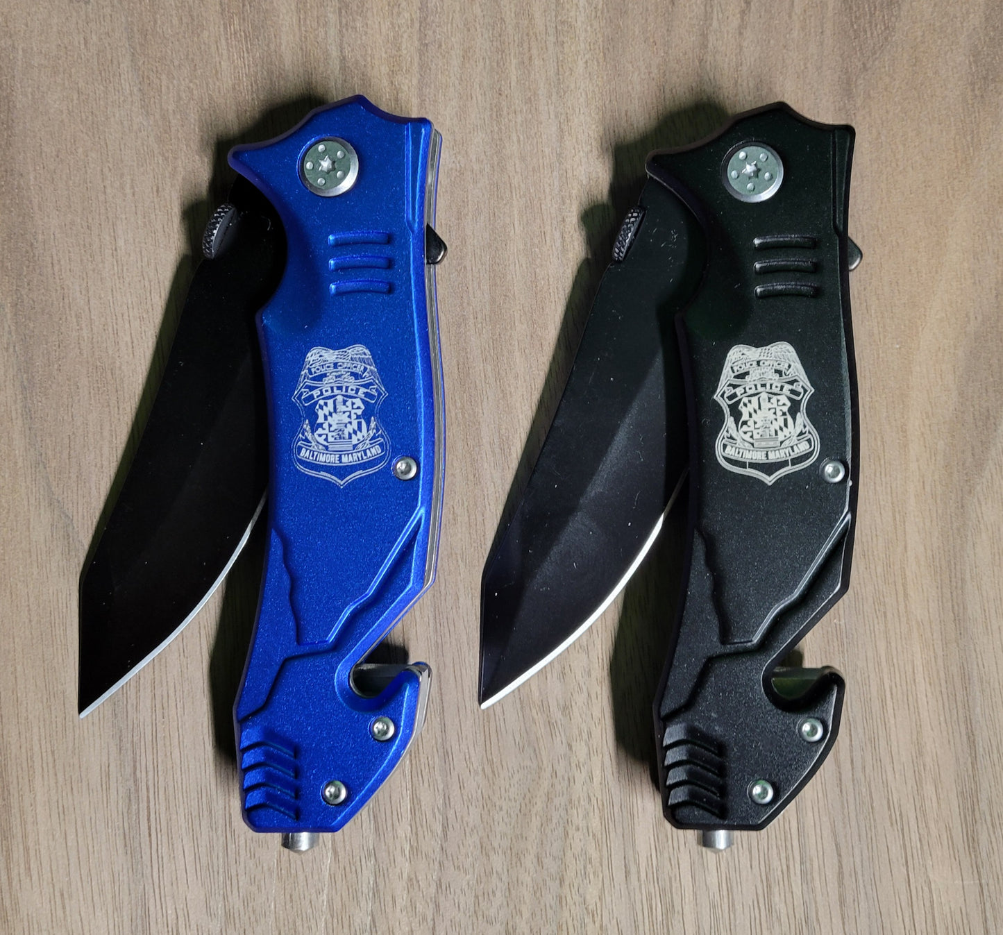 BPD Badge Aluminum Knife