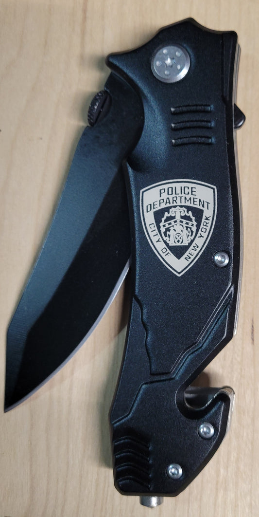 NYPD Patch Aluminum Knife