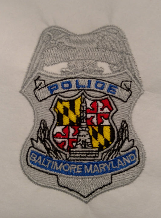 BPD badge short sleeve polo shirt